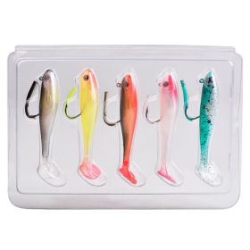 T-Tail False Bait Single Hook Full Swimming Submerged Imitation Soft Lure