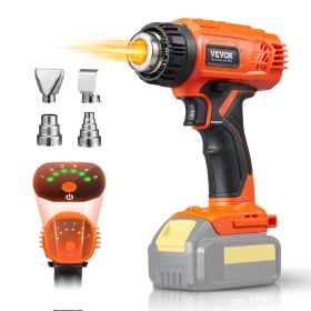 Cordless Heat Gun Hot Air Gun with LED Light 6 Temperatures & 4 Nozzles